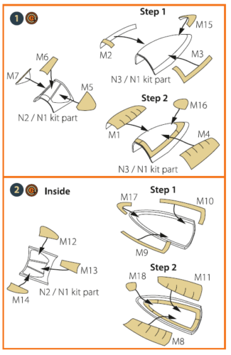 F-82F/G, E/H Twin Mustang Paint Mask for Modelsvit