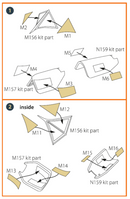SR-71A BLACKBIRD painting mask for Revell kit yellow