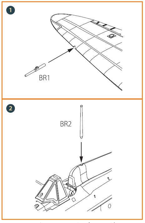 A5M Claude (Early Version) Brass Cast Antennas