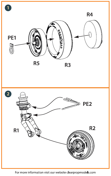 UH-2 Seasprite (all versions) Wheel Set