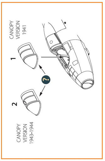 1/72 Clear Prop Gloster E28/39 Pioneer vacuum formed canopy for CP kits CP72001/CP72007