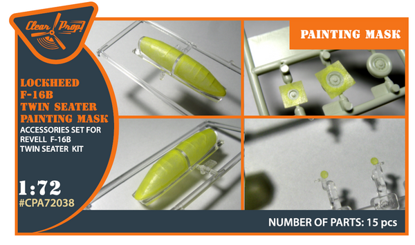 F-16B/D Twin Seater Paint Mask for REVELL