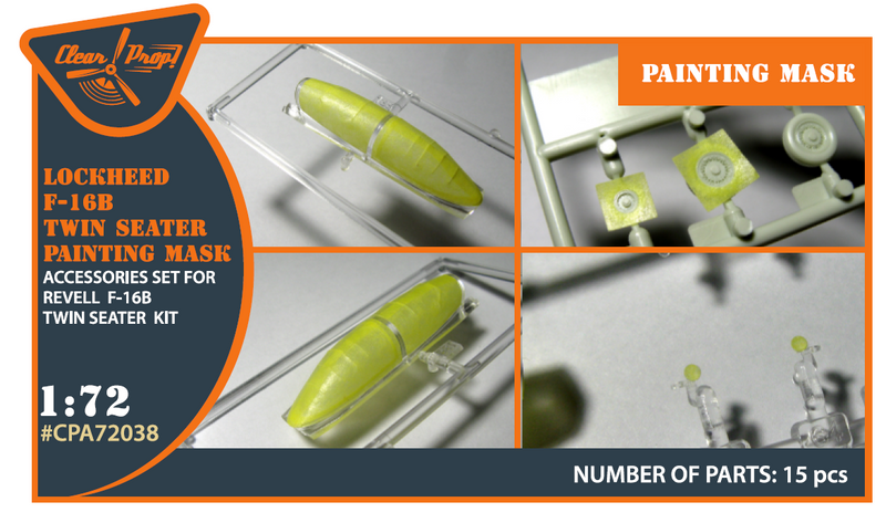 F-16B/D Twin Seater Paint Mask for REVELL