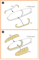 F-16B/D Twin Seater Paint Mask for REVELL
