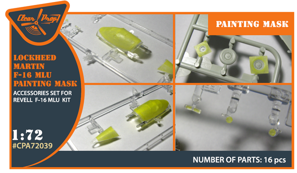 F-16 single seater Paint Mask for REVELL