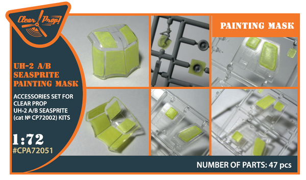 UH-2 A/B Seasprite Paint Mask for Clear Prop