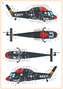UH-2/SH-2 Seasprite (Early Version) Technical Stenci