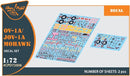 OV-1 A/JOV-1A Mohawk Decal Set