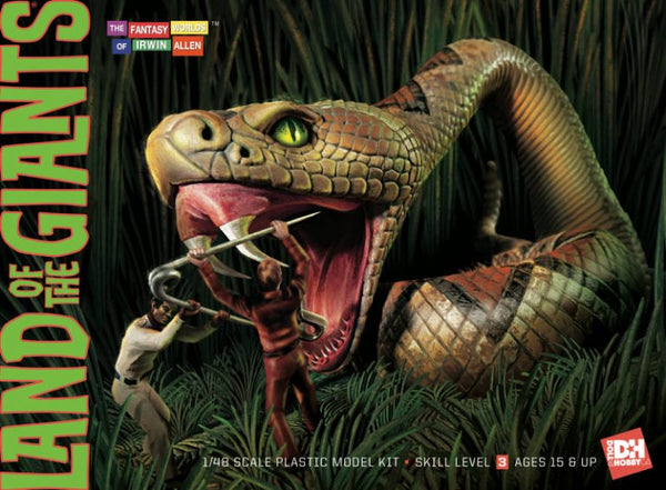 Land of the Giants Snake Scene w/3 Figures & Base