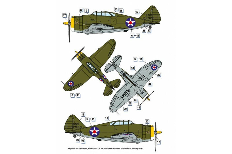 Republic P43 Lancer Aircraft