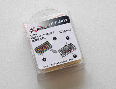 1/350 Flyhawk WWII USN Liferaft set 1 (x16)