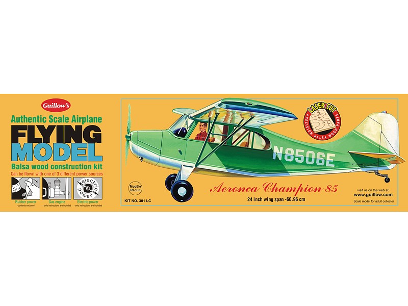 Guillow's Aeronca Champion Balsa Model Airplane Model Kit