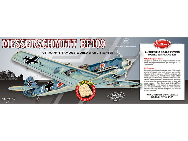 Guillow's Messerschmitt Laser Cut Model Kit