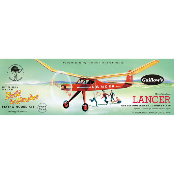 Guillow's Lancer Rubber Powered Endurance Flyer Model Kit