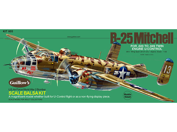 Guillow's North American B-25 Mitchell Model Kit…