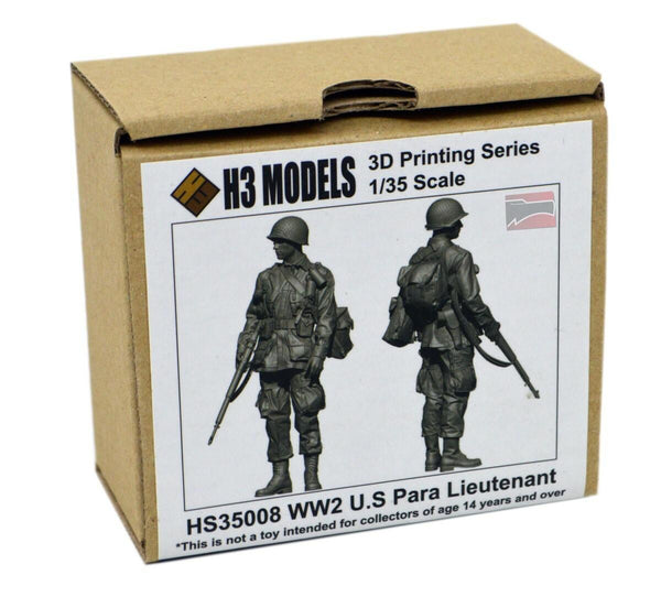 H3M35008 - 1/35 H3 Models WW2 US 2nd Lieutenant Resin Model Kit