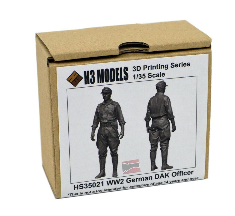 H3M35021 - 1/35 H3 Models WW2 German DAK Officer Resin Model Kit