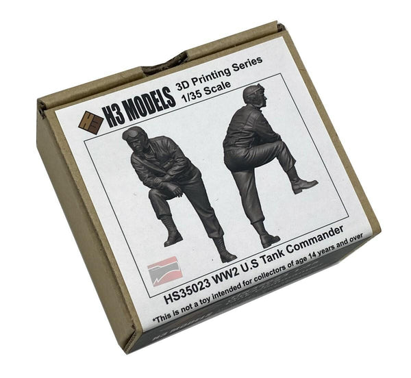 H3M35023 - 1/35 H3 Models WW2 U.S Tank Commander Resin Model kit
