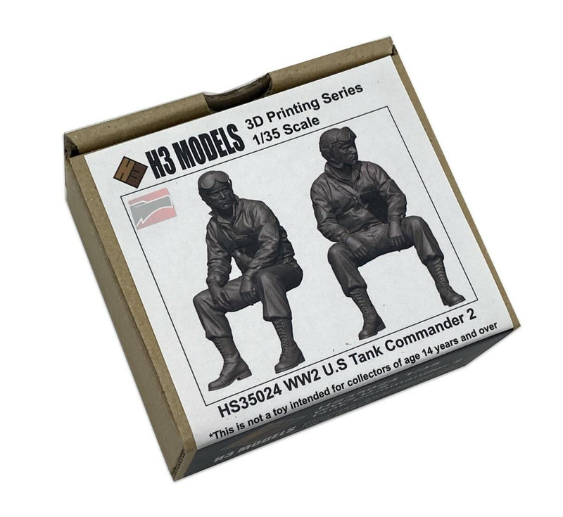 H3M35024 - 1/35 H3 Models WW2 U.S Tank Commander 2 Resin Model Kit