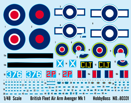 BRITISH FLEET AIR   ARM AVENGER MK 1