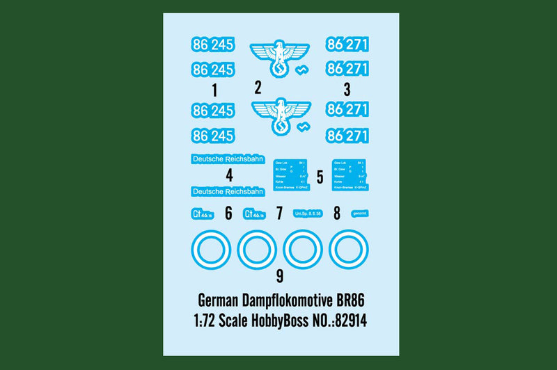 GERMAN DAMP         LOKOMOTIVE BR86