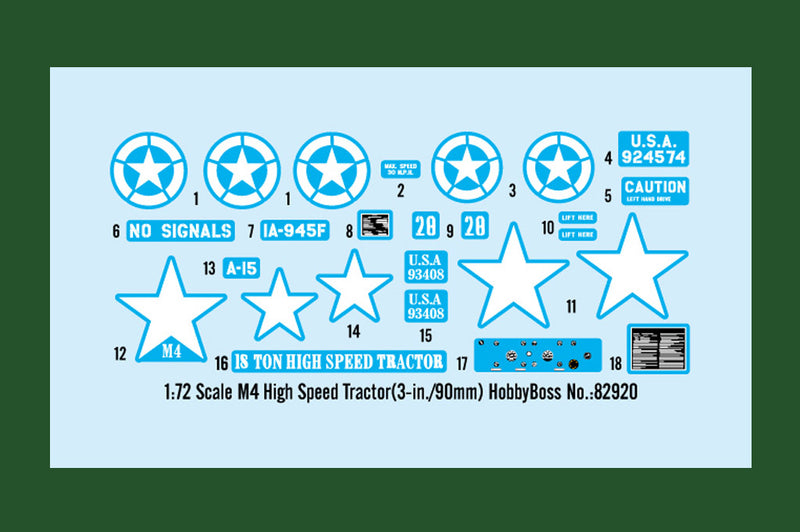 M4 HIGH SPEED       TRACTOR (3-IN./90MM)
