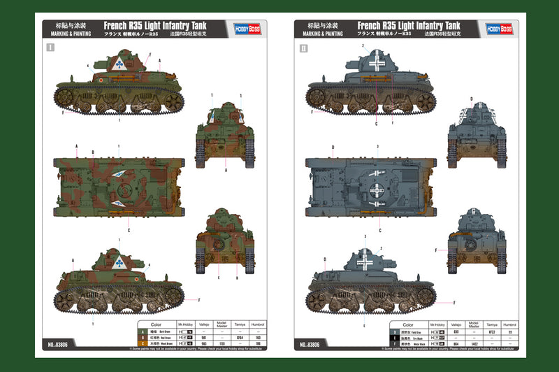 FRENCH R35 LIGHT    INFANTRY TANK