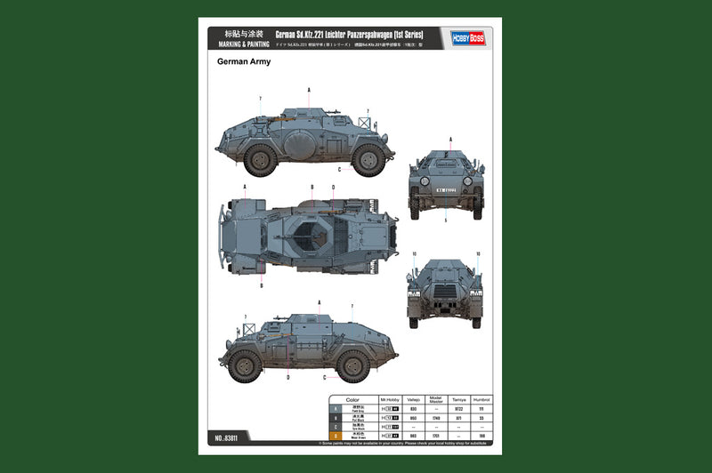 SD.KFZ.221 LEICHTER PANZERSPAHWAGEN-1ST