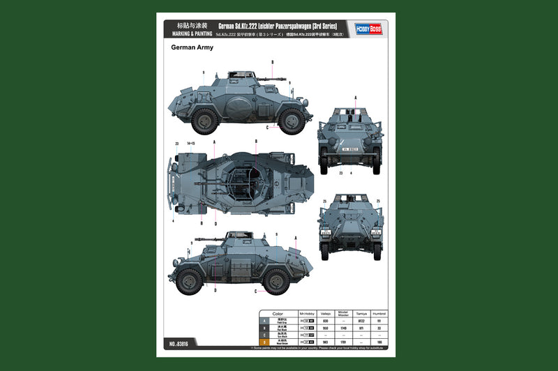 SD.KFZ.222 LEICHTER PANZERSPAHWAGEN -3RD