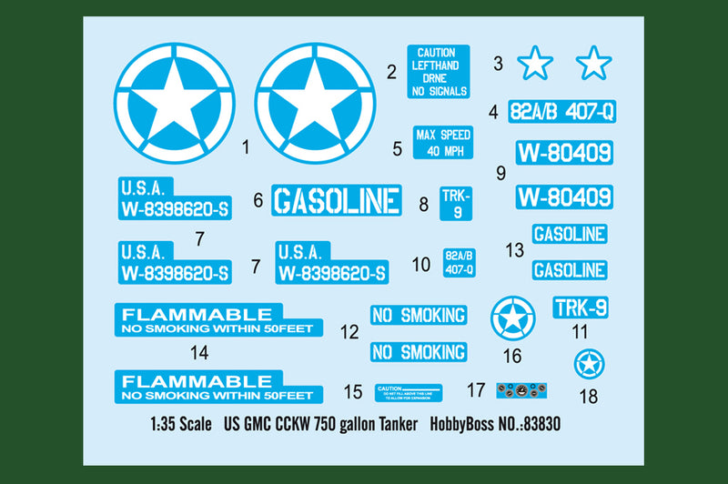 CCKW 750 GALLON     TANKER VERSION