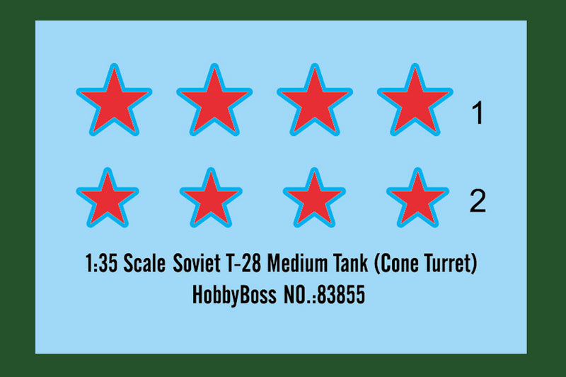 SOVIET T-28 MEDIUM  TANK (CONE TURRET)