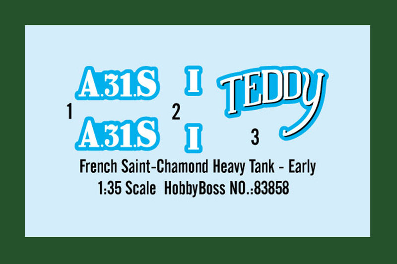 FRENCH SAINT-CHAMONDHEAVY TANK - EARLY