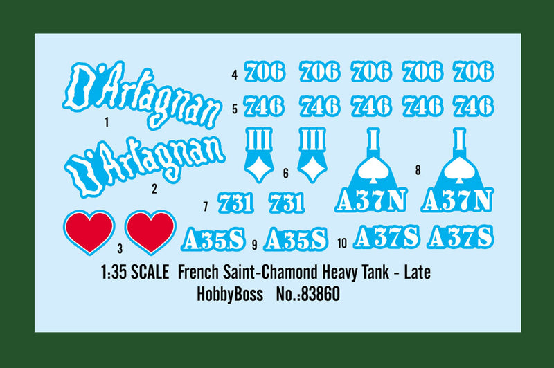 FRENCH SAINT-CHAMONDHEAVY TANK - LATE