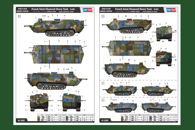 FRENCH SAINT-CHAMONDHEAVY TANK - LATE