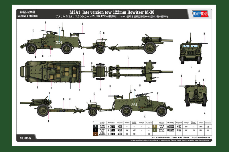 M3A1 LATE VERSION   TOW 122MM HOWITZER