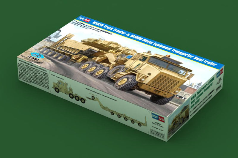 HOBBY BOSS M1070トラックトラクター & M1000重機輸送セミト M1070 Tractor and M1000 Trailer Heavy Equipment Transporter