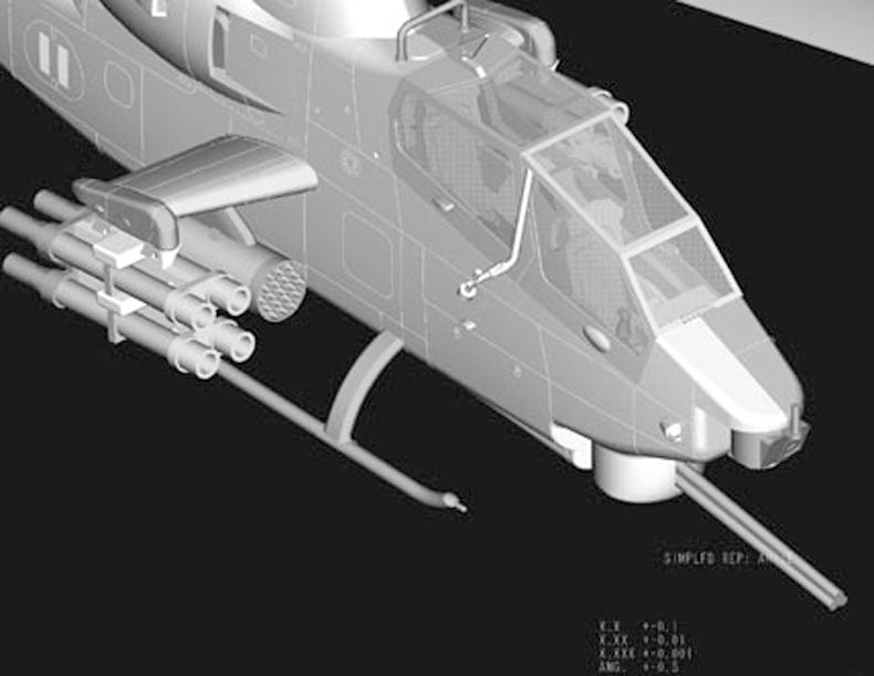AH-1F COBRA ATTACK  HELICOPTER