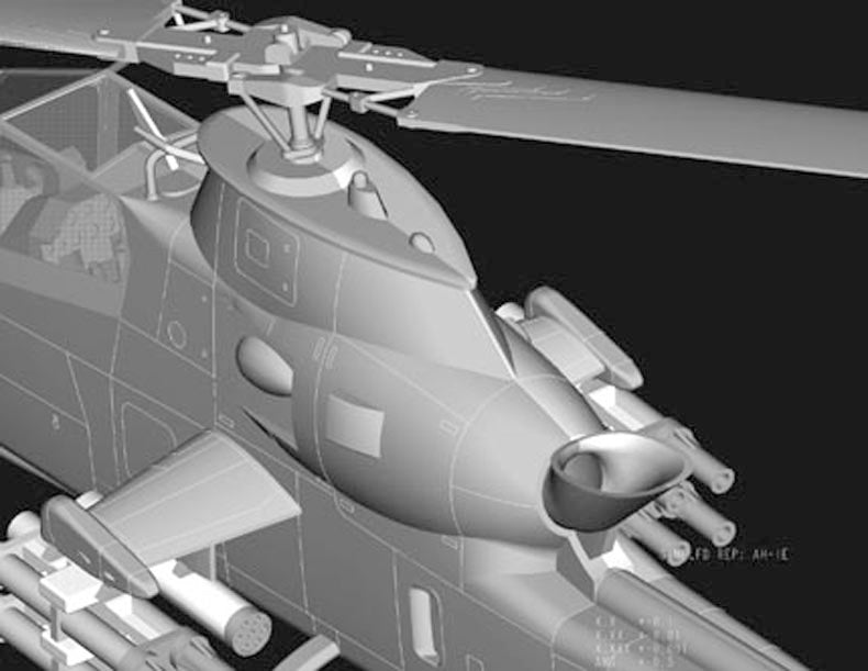 AH-1F COBRA ATTACK  HELICOPTER
