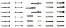 J.A.S.D.F. AIRCRAFT WEAPONS 1 : J.A.S.D.F. MISSILES AND LAUNCHER SET