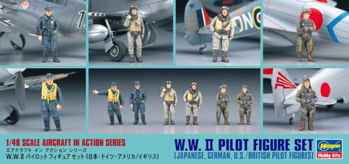 W.W.II PILOT FIGURE SET (JAPANESE, GERMAN, U.S./BRITISH PILOT FIGURES)