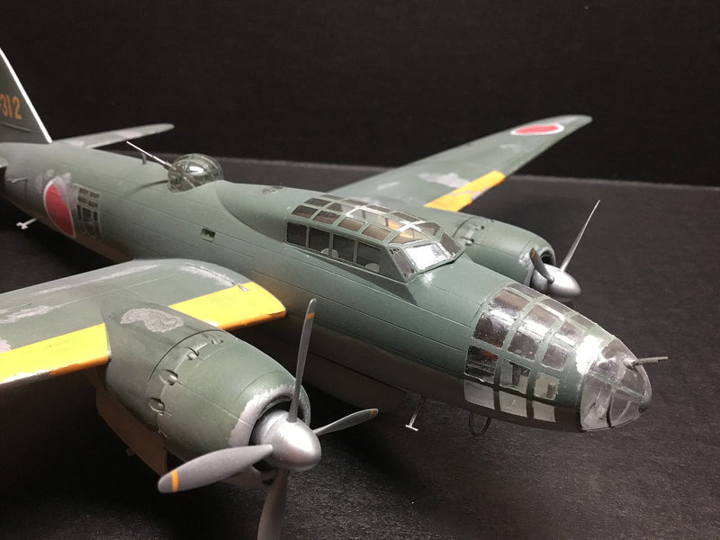 MITSUBISHI G4M2E TYPE 1 ATTACK BOMBER (BETTY) MODEL 24 TEI 
 w/ MXY7 OHKA MODEL 11