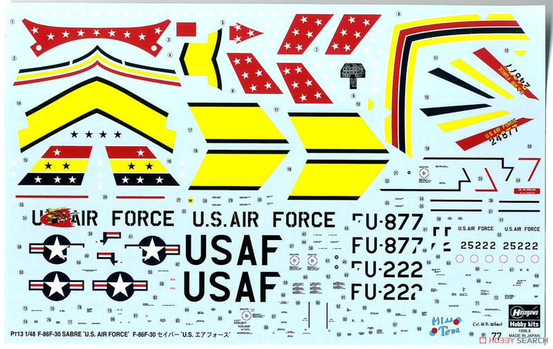 F-86F-30 SABRE "U.S. AIR FORCE"