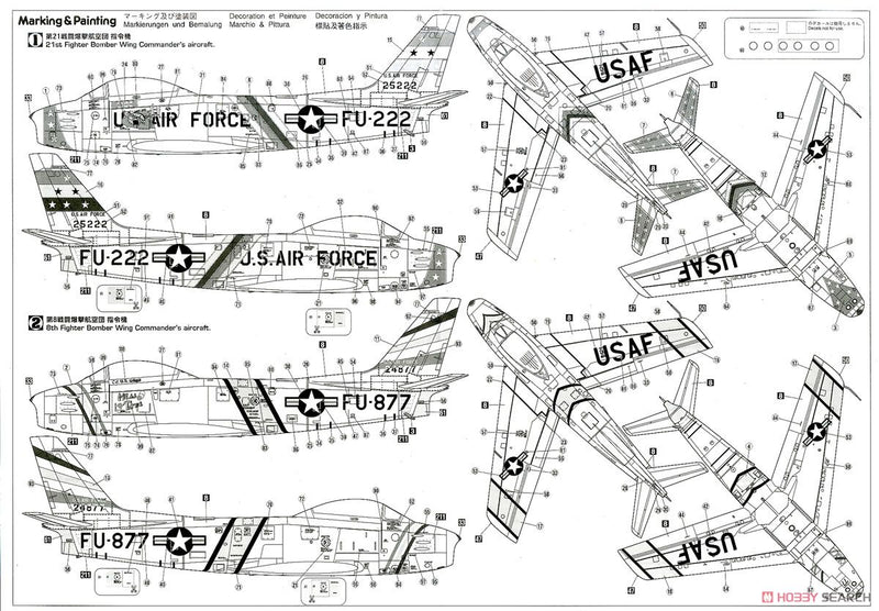 F-86F-30 SABRE "U.S. AIR FORCE"