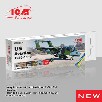 ICM Paint Set for US Aviation 1980-1990