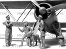 ICM32025 - 1/32 ICM CR. 42 Falco with Italian Pilots in tropical uniform