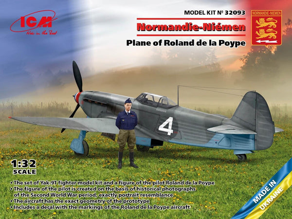 Normandie Niemen Yak 9T w/figure 1:32