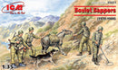 ICM35031 - 1/35 ICM Soviet Sappers (1979-1988) (4 figures - 3 soldiers, 1 sapper, donkey figure, dog figure)