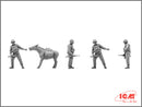 ICM35031 - 1/35 ICM Soviet Sappers (1979-1988) (4 figures - 3 soldiers, 1 sapper, donkey figure, dog figure)