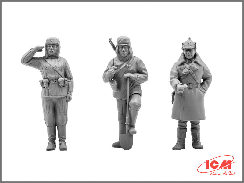 ICM35051 - 1/35 ICM Red Army Infantry (1939-1942) (3 figures - officer, 2 soldiers)