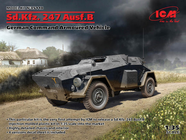 ICM35110 - 1/35 ICM Sd.Kfz. 247 Ausf.B, German Command Armoured Vehicle